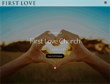 Tablet Screenshot of firstlove.org